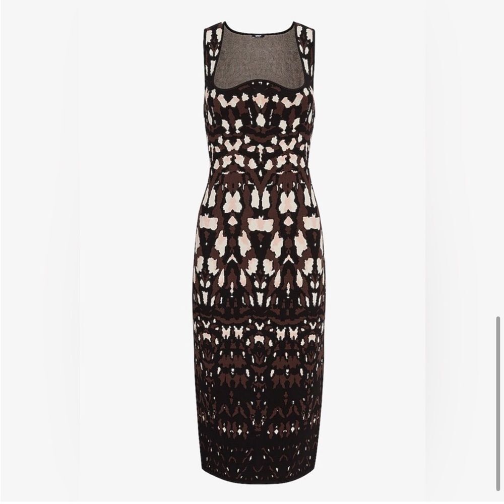 Express Body Contour Printed Knit Dress | Size XSmall